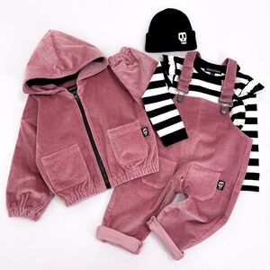 Skeletots Corduroy Skull Patch Overall